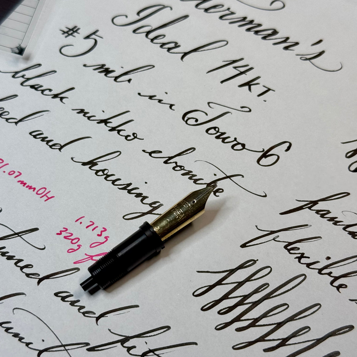 Jowo 6 Nib Unit | Waterman's | #5 Ideal | 14kt Gold | Broad Super Flex Stub