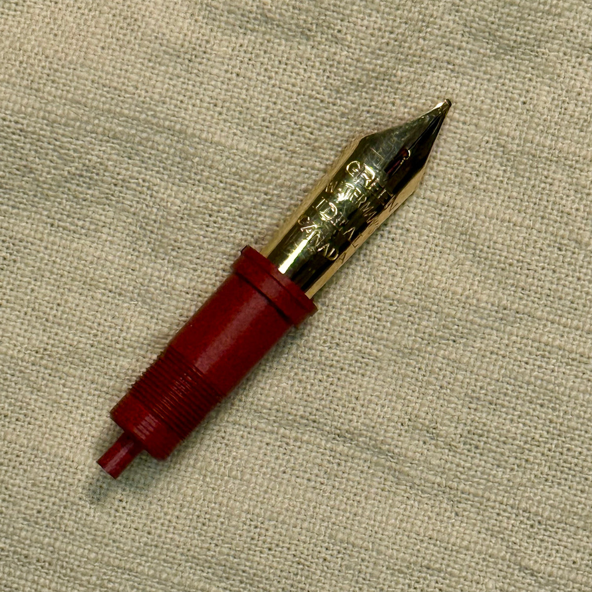 Jowo 6 Nib Unit | Waterman's | #7 Green Keyhole Canada | 14kt Gold | FM Manifold Stub