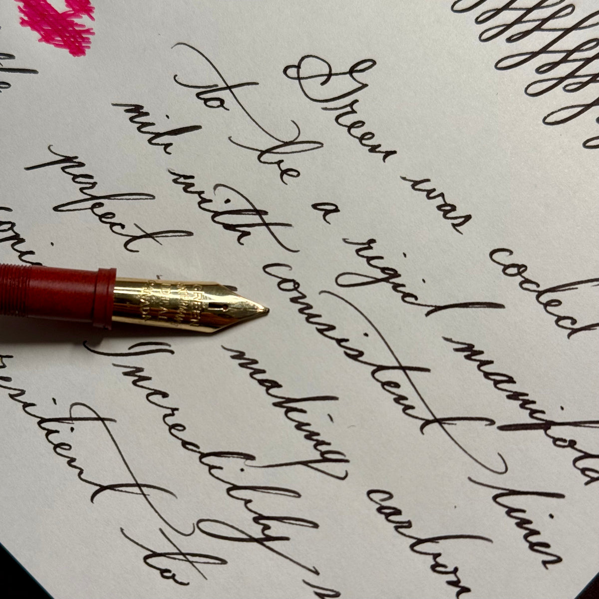 Jowo 6 Nib Unit | Waterman's | #7 Green Keyhole Canada | 14kt Gold | FM Manifold Stub