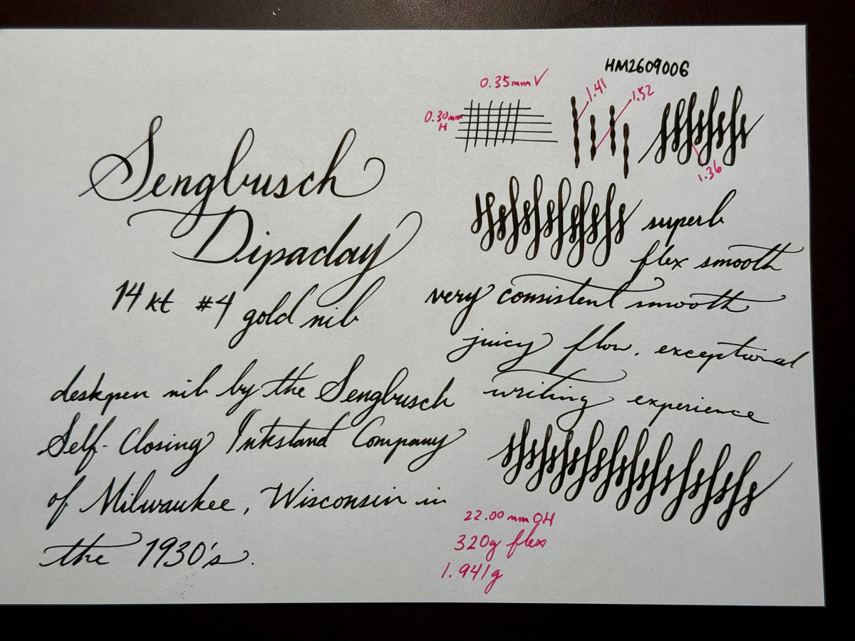 Jowo 6 Nib Unit | Sengbusch | #4 Dipaday | 14kt Gold | Fine Super Flex