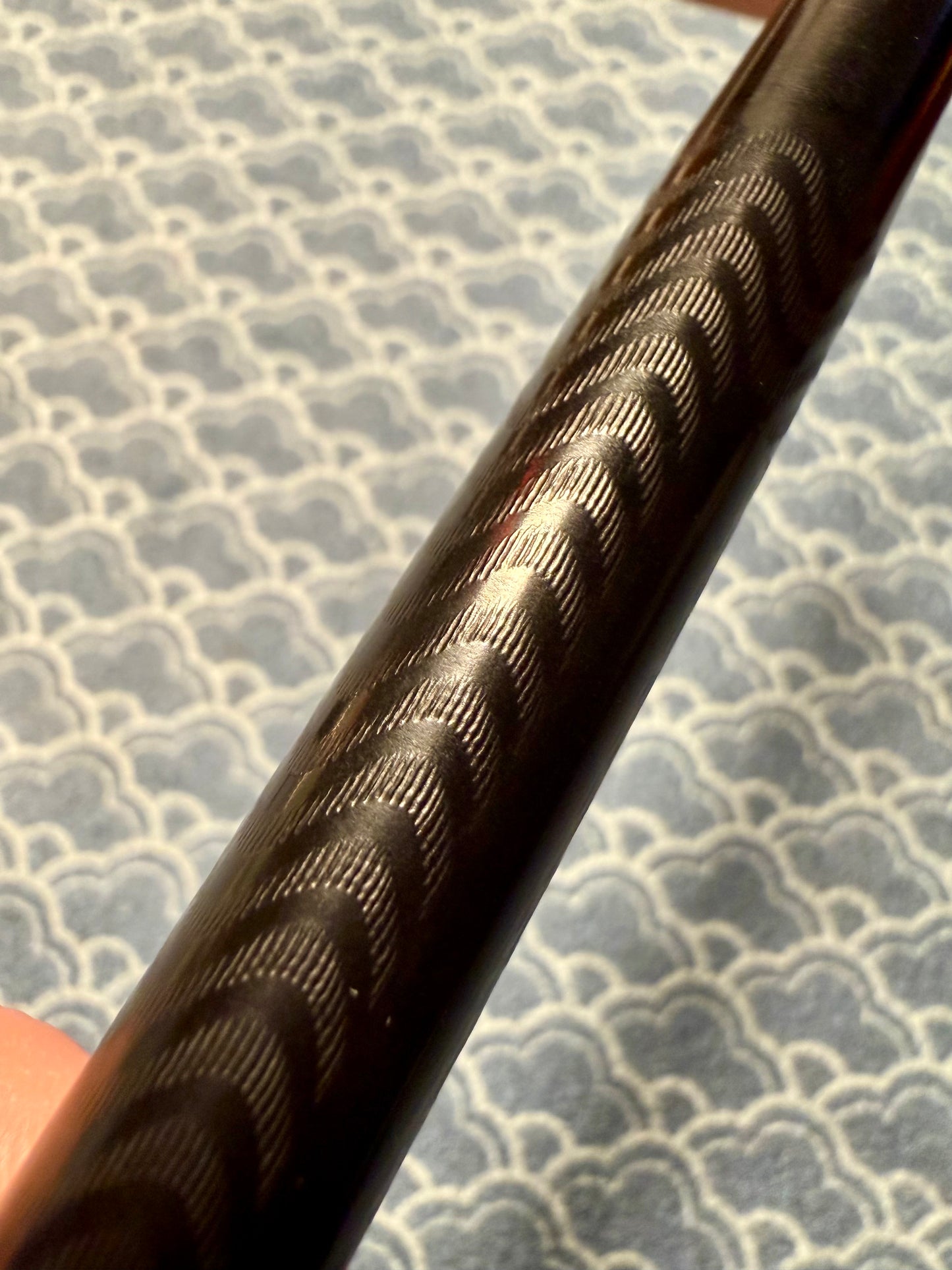 Diplomat 2 EF Safety, Black Chased Ebonite, #2 14c Flex