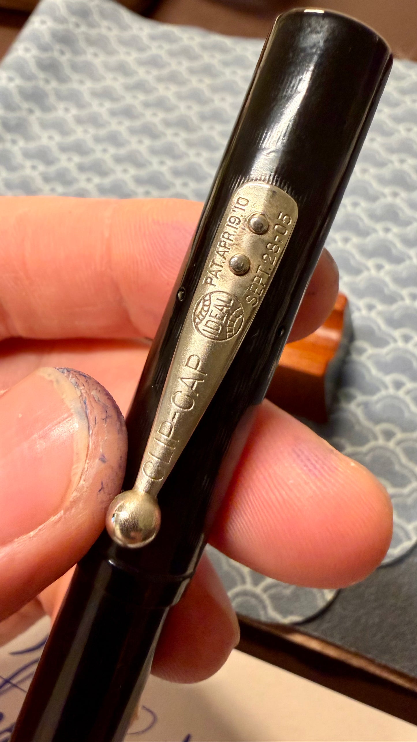 Waterman's 52 BCHR NPT Early Clip-Cap, #2 NY Stub nib