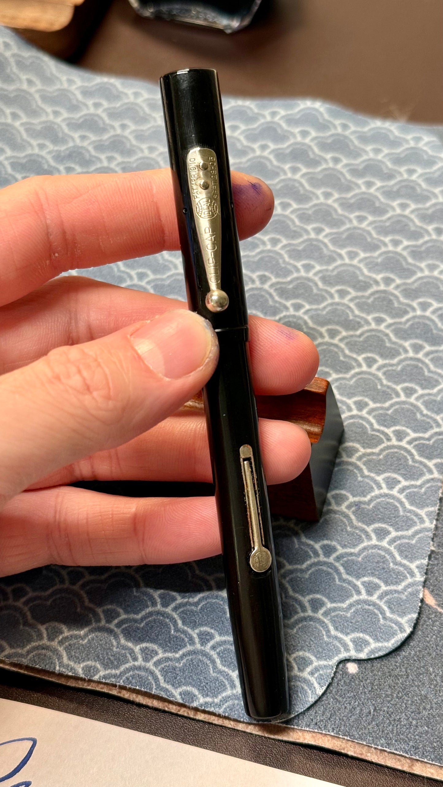 Waterman's 52 BCHR NPT Early Clip-Cap, #2 NY Stub nib