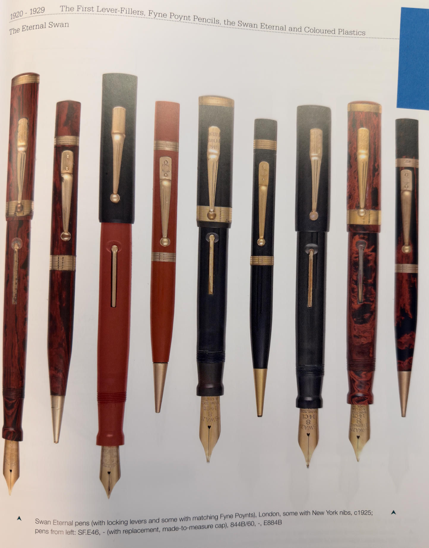 Mabie Todd Swan Eternal 54, Mottled GPT, Eternal #4 14ct ENG nib